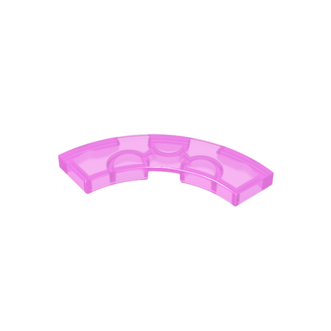 Gobricks,Tile 3 x 3 Curved, Macaroni,79393