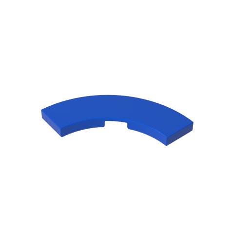 Gobricks,Tile 3 x 3 Curved, Macaroni,79393