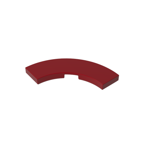 Gobricks,Tile 3 x 3 Curved, Macaroni,79393