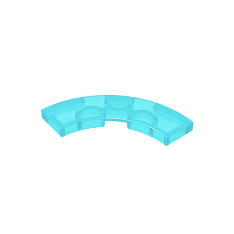Gobricks,Tile 3 x 3 Curved, Macaroni,79393
