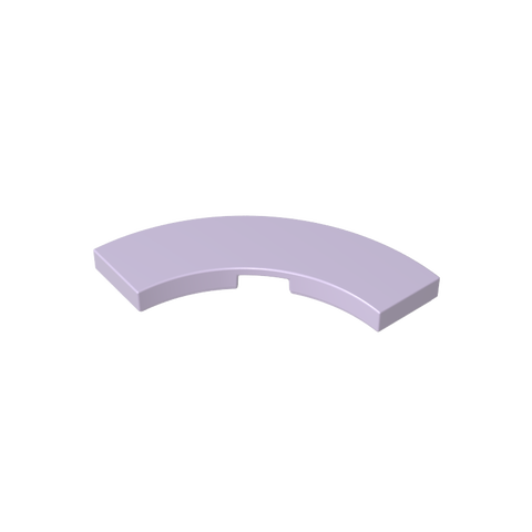 Gobricks,Tile 3 x 3 Curved, Macaroni,79393