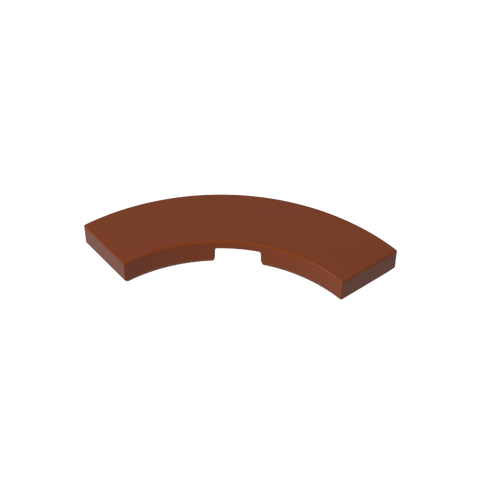 Gobricks,Tile 3 x 3 Curved, Macaroni,79393