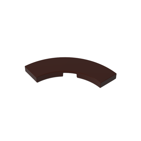 Gobricks,Tile 3 x 3 Curved, Macaroni,79393