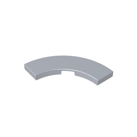 Gobricks,Tile 3 x 3 Curved, Macaroni,79393