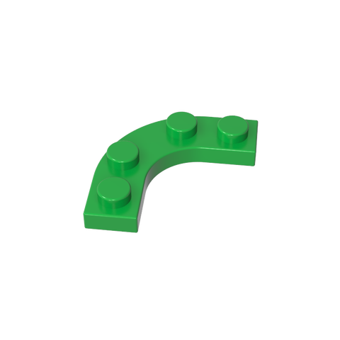 Gobricks,Plate Round Corner 3 x 3 with 2 x 2 Round Cutout,68568