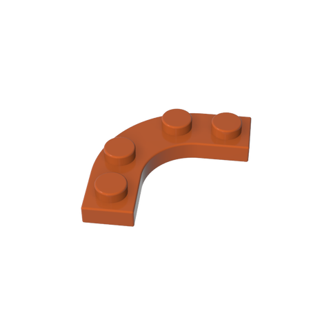 Gobricks,Plate Round Corner 3 x 3 with 2 x 2 Round Cutout,68568