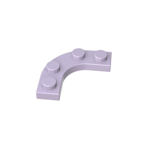 Gobricks,Plate Round Corner 3 x 3 with 2 x 2 Round Cutout,68568