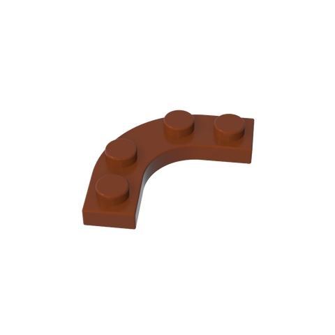 Gobricks,Plate Round Corner 3 x 3 with 2 x 2 Round Cutout,68568