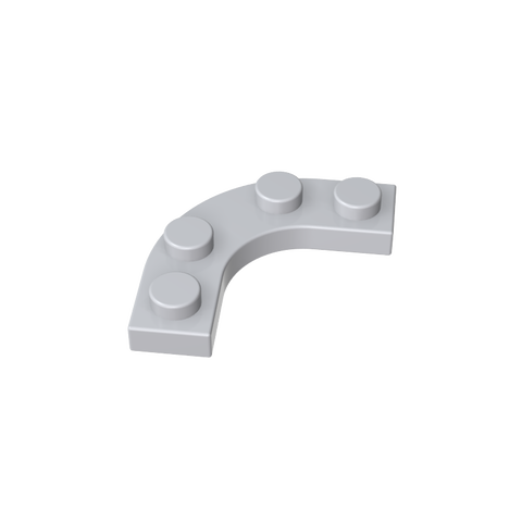 Gobricks,Plate Round Corner 3 x 3 with 2 x 2 Round Cutout,68568