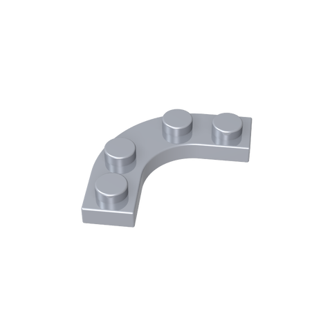 Gobricks,Plate Round Corner 3 x 3 with 2 x 2 Round Cutout,68568