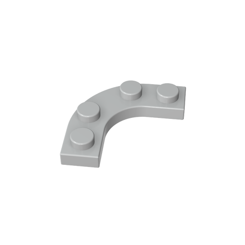 Gobricks,Plate Round Corner 3 x 3 with 2 x 2 Round Cutout,68568