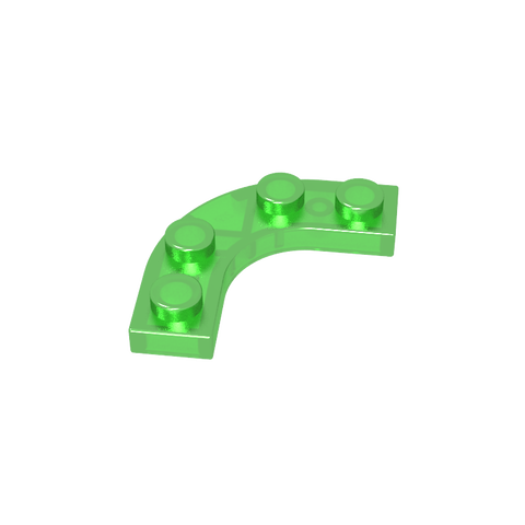 Gobricks,Plate Round Corner 3 x 3 with 2 x 2 Round Cutout,68568