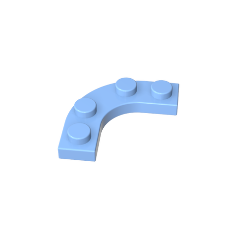 Gobricks,Plate Round Corner 3 x 3 with 2 x 2 Round Cutout,68568