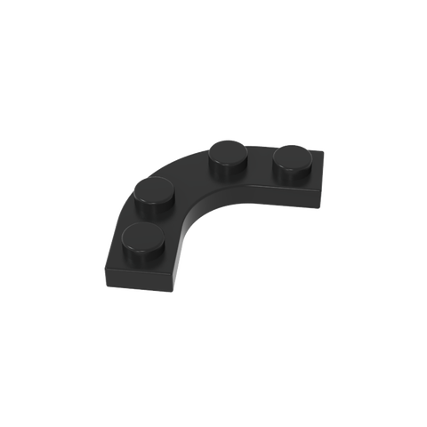 Gobricks,Plate Round Corner 3 x 3 with 2 x 2 Round Cutout,68568