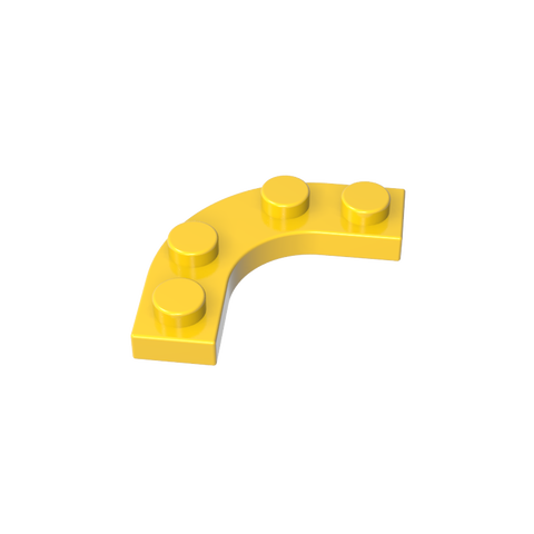 Gobricks,Plate Round Corner 3 x 3 with 2 x 2 Round Cutout,68568
