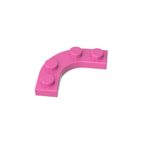 Gobricks,Plate Round Corner 3 x 3 with 2 x 2 Round Cutout,68568