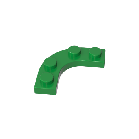 Gobricks,Plate Round Corner 3 x 3 with 2 x 2 Round Cutout,68568
