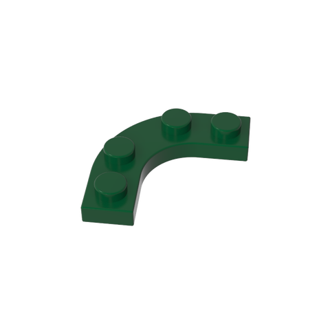 Gobricks,Plate Round Corner 3 x 3 with 2 x 2 Round Cutout,68568