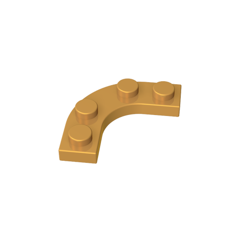 Gobricks,Plate Round Corner 3 x 3 with 2 x 2 Round Cutout,68568