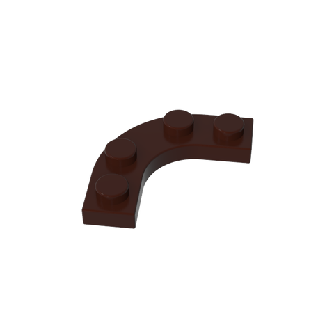 Gobricks,Plate Round Corner 3 x 3 with 2 x 2 Round Cutout,68568
