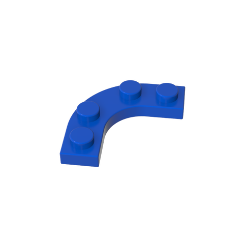 Gobricks,Plate Round Corner 3 x 3 with 2 x 2 Round Cutout,68568