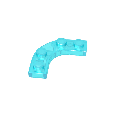 Gobricks,Plate Round Corner 3 x 3 with 2 x 2 Round Cutout,68568
