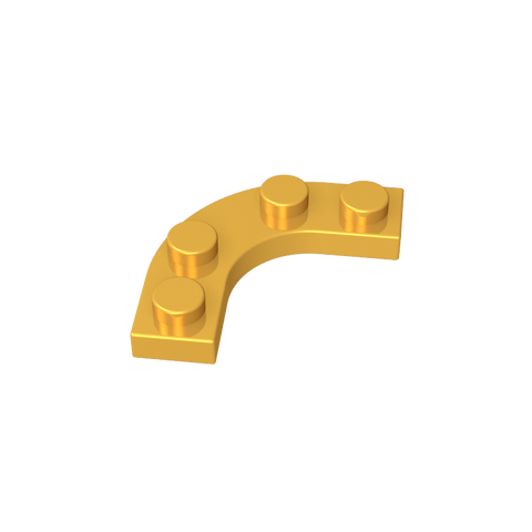 Gobricks,Plate Round Corner 3 x 3 with 2 x 2 Round Cutout,68568