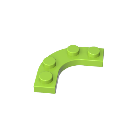 Gobricks,Plate Round Corner 3 x 3 with 2 x 2 Round Cutout,68568