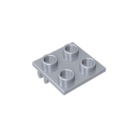 Gobricks,Wheel Holder 2 x 2 Thin with Clips, Plane Single,2415