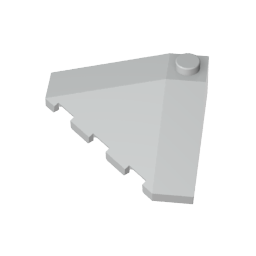 Wedge Sloped 18° 4 x 4 Corner,43708