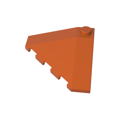 Gobricks,Wedge Sloped 18° 4 x 4 Corner,43708