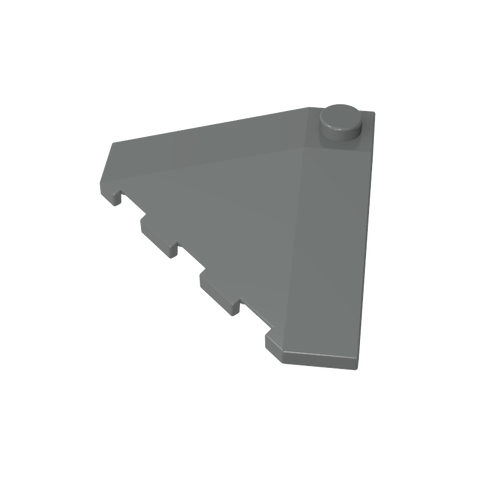 Gobricks,Wedge Sloped 18° 4 x 4 Corner,43708