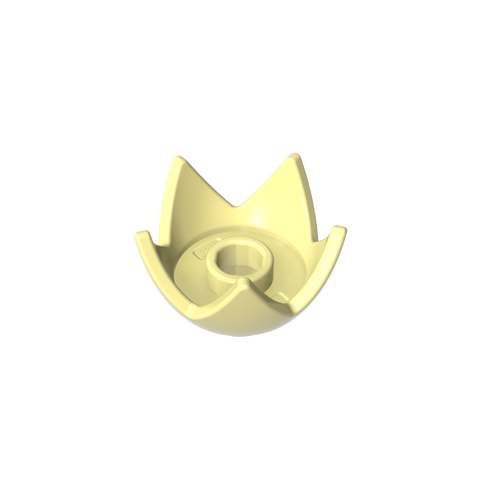 Gobricks,Minifig Crown/ Egg Shell Half,39262