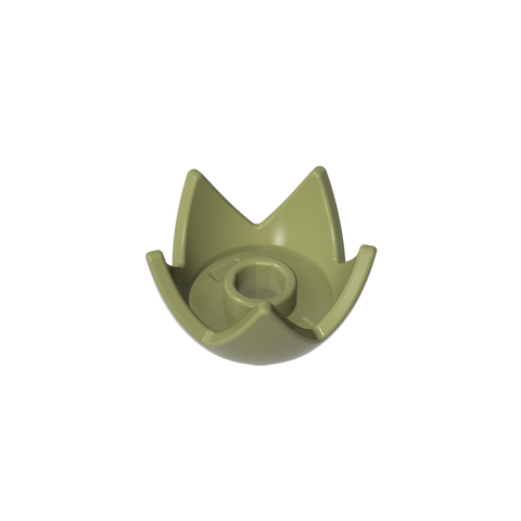 Gobricks,Minifig Crown/ Egg Shell Half,39262