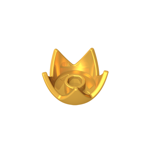 Gobricks,Minifig Crown/ Egg Shell Half,39262