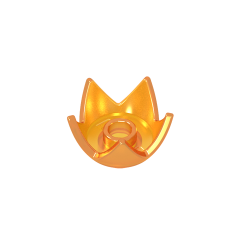 Gobricks,Minifig Crown/ Egg Shell Half,39262