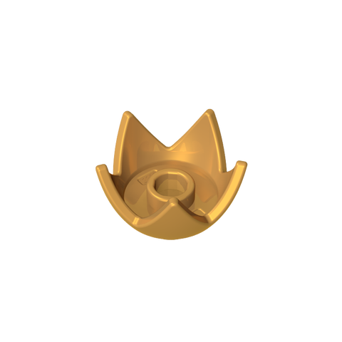 Gobricks,Minifig Crown/ Egg Shell Half,39262