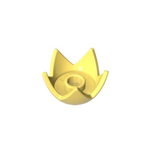 Gobricks,Minifig Crown/ Egg Shell Half,39262