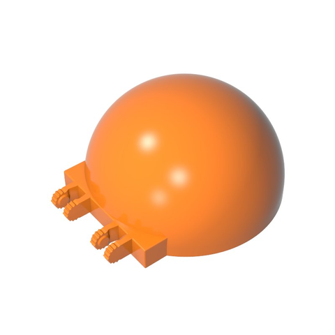 Gobricks,Windscreen 6 x 6 x 3 Canopy Half Sphere with Dual 2 Fingers,50747