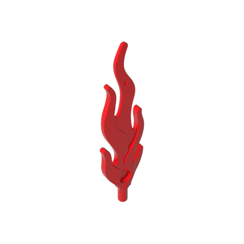 Gobricks,Wave/ Flame Rounded Large [Plain],85959