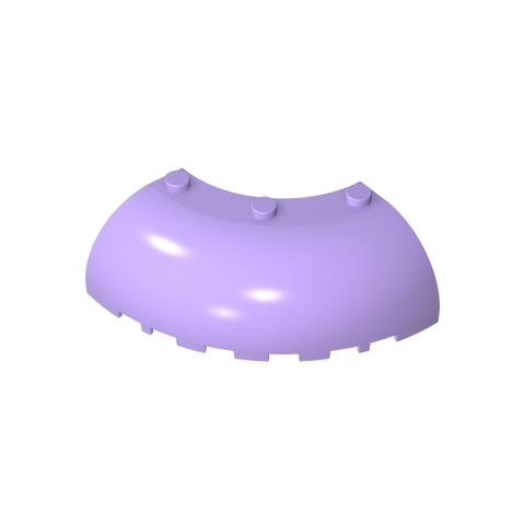 Gobricks,Brick Round Corner 6 x 6 x 2,87559