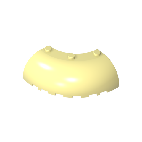 Gobricks,Brick Round Corner 6 x 6 x 2,87559