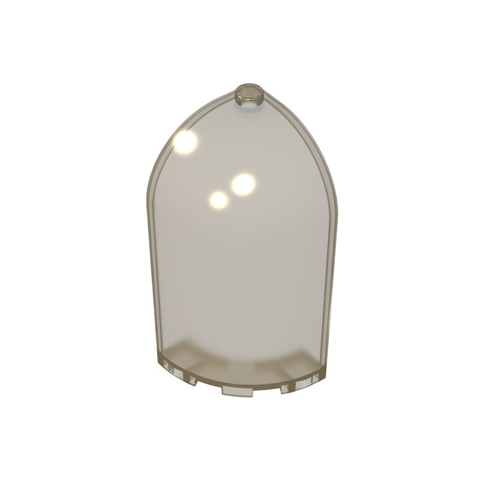 Gobricks,Panel 3 x 3 x 6 Corner Convex with Curved Top,6059