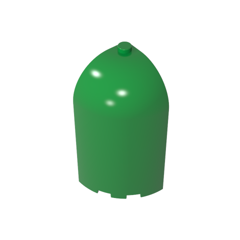 Gobricks,Panel 3 x 3 x 6 Corner Convex with Curved Top,6059