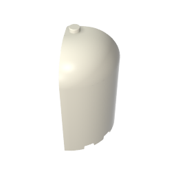 Panel 3 x 3 x 6 Corner Convex with Curved Top ,35165