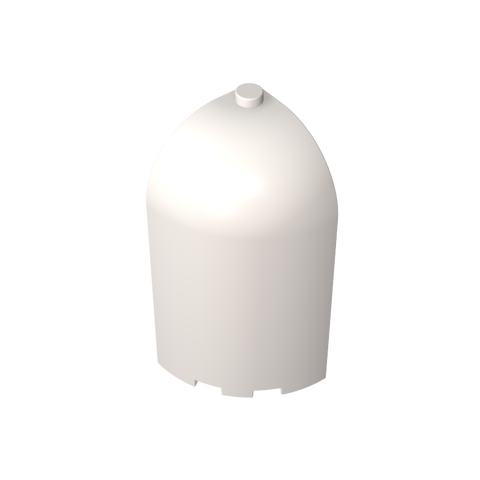 Gobricks,Panel 3 x 3 x 6 Corner Convex with Curved Top,6059