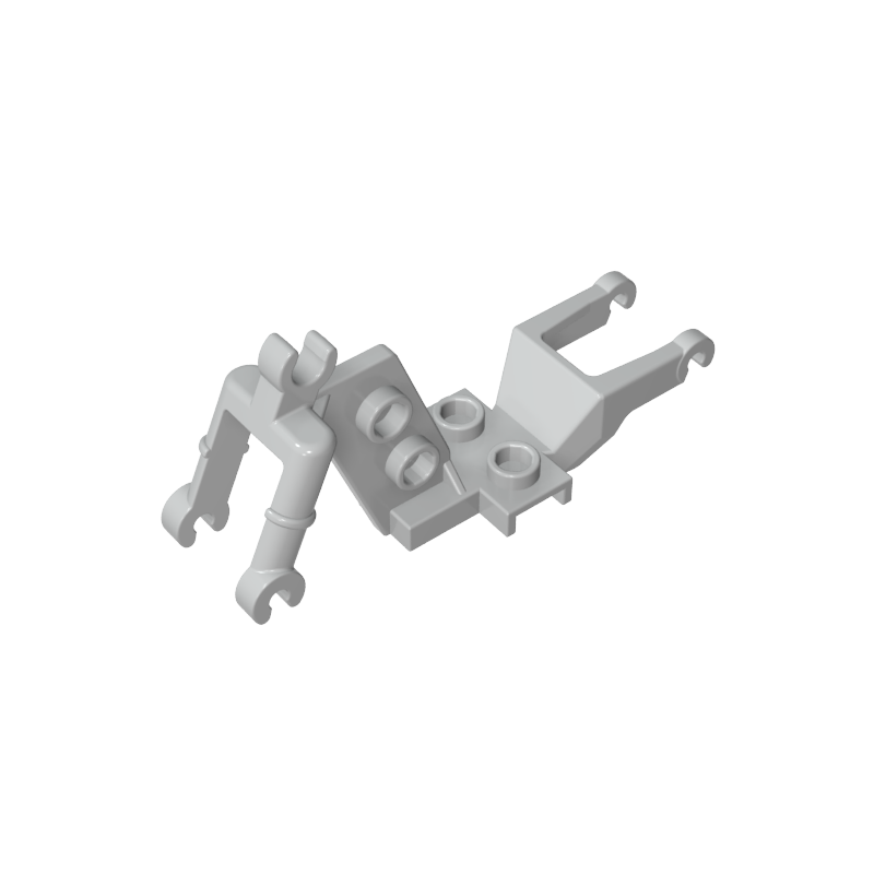 Gobricks,Vehicle Base, Motorcycle Chassis, Clip for Handle,18896