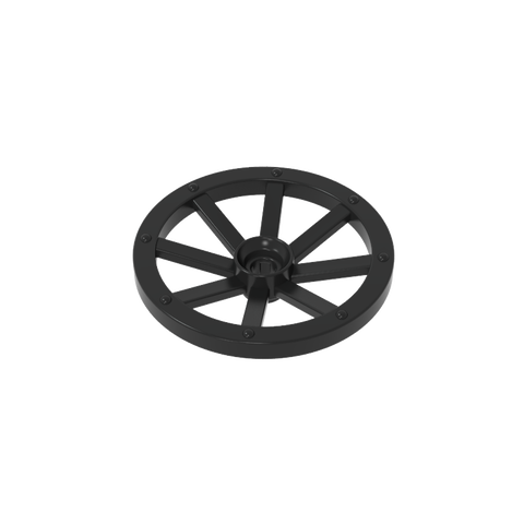 Gobricks,Wheel Wagon Large (33mm D.), Round Hole For Wheel Holder Pin,4489a