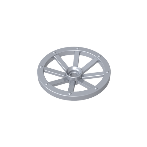 Gobricks,Wheel Wagon Large (33mm D.), Round Hole For Wheel Holder Pin,4489a