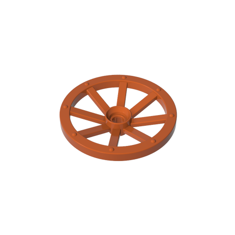 Gobricks,Wheel Wagon Large (33mm D.), Round Hole For Wheel Holder Pin,4489a